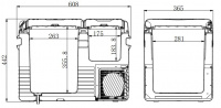 Купить автохолодильник Холодильник MobileComfort MC-45 портативный компрессорный 33.5 литров, до -20С, питание 12/24/220V